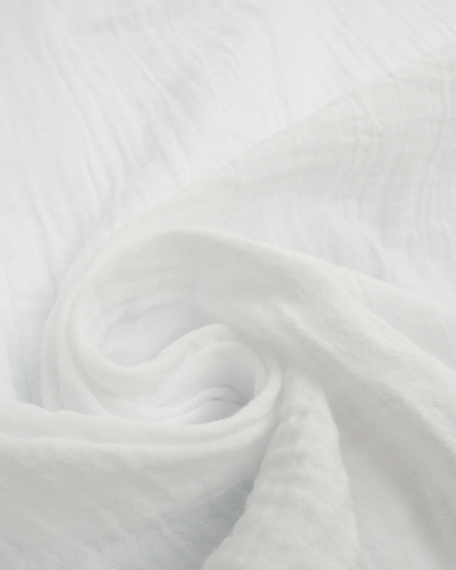 Double Gaze Bio 130CM Blanc - Maison Klem